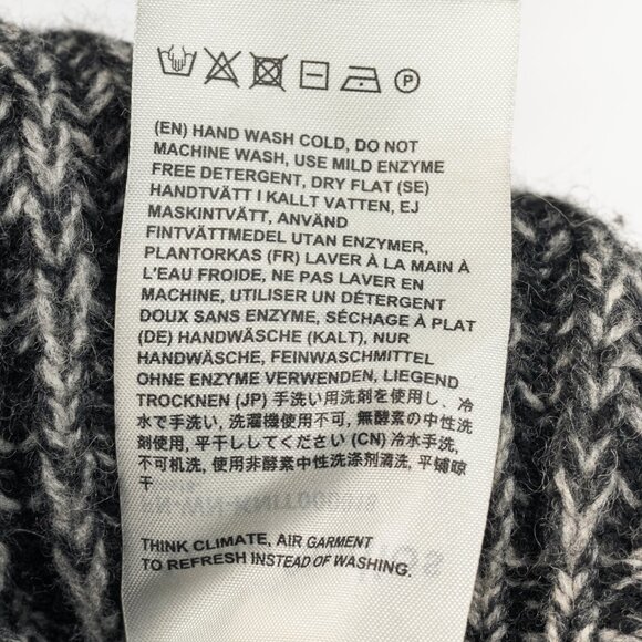 Acne Studios Grey Wool Ribbed Turtleneck Sweater - Picture 11 of 11